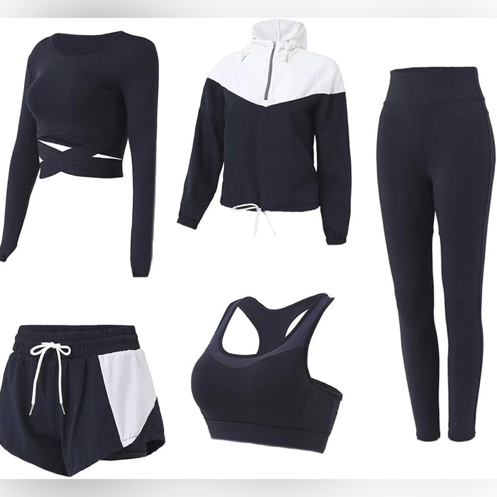 Amazon women’s workout set, size medium